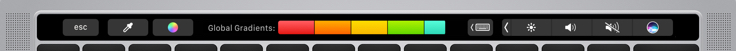 Color popover Touch Bar
