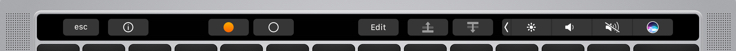 Selected layer Touch Bar